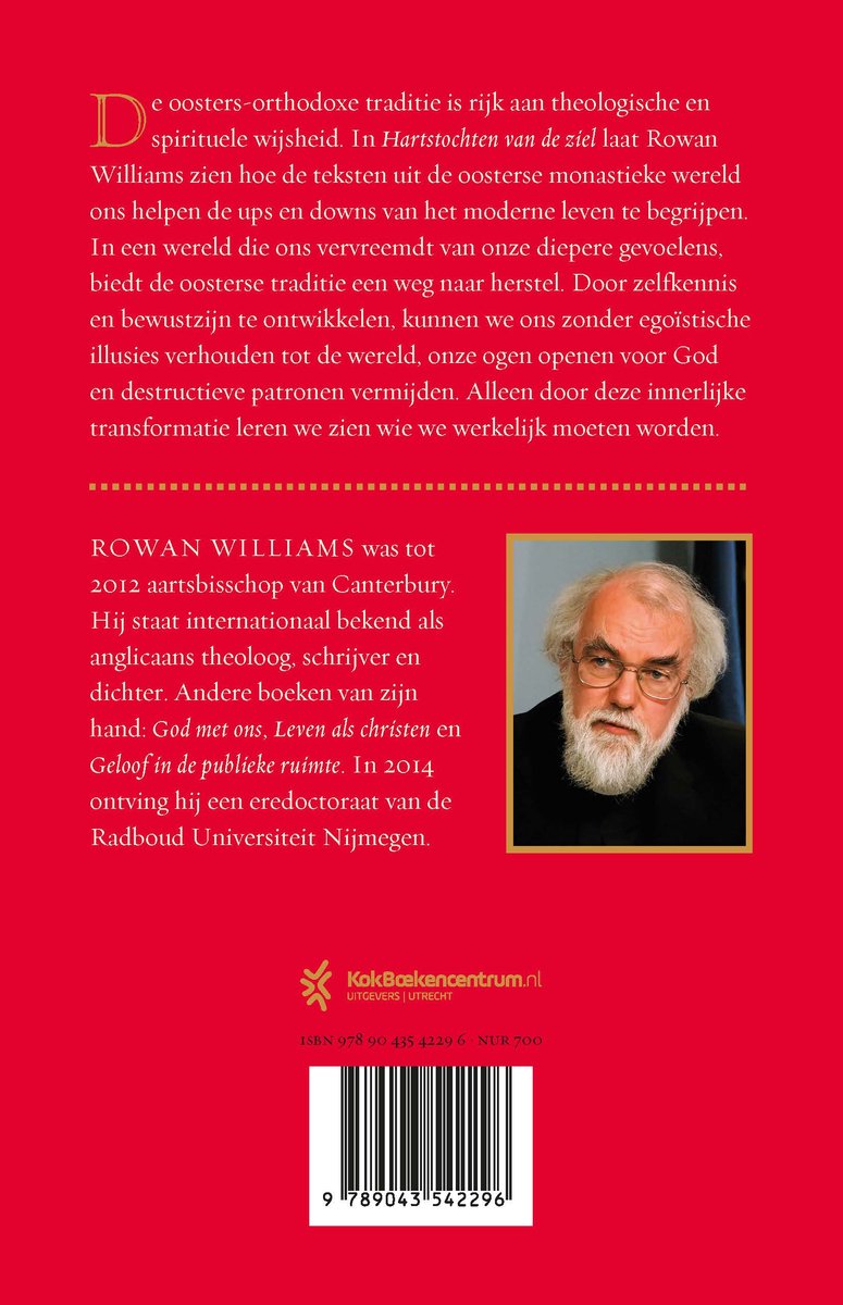 Foto van Rowan Williams, aartsbisschop van Canterbury, met een bril en een grijs colbert.