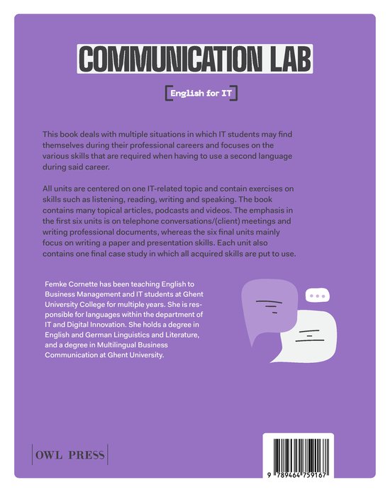 Communication Lab | 9789464788716 | Femke Cornette | Boeken | bol