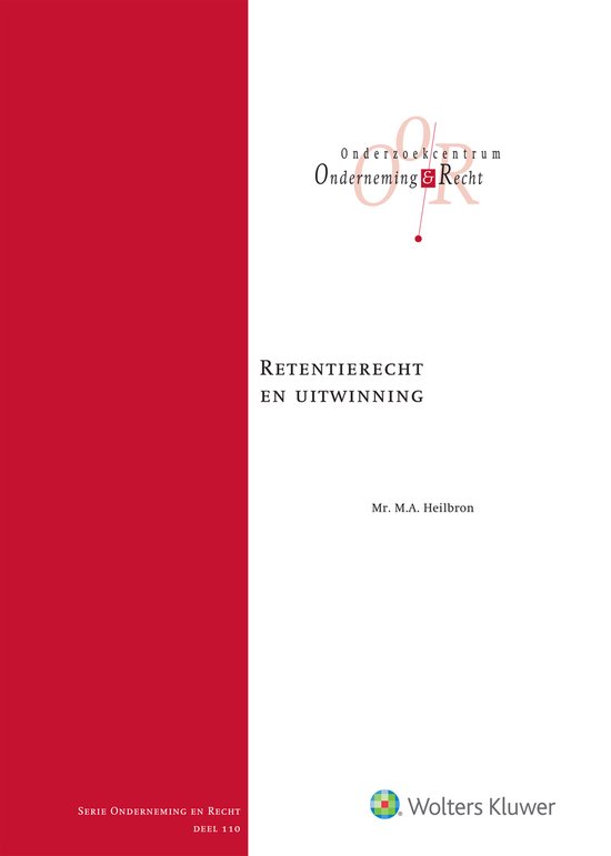Retentierecht en uitwinning - cover