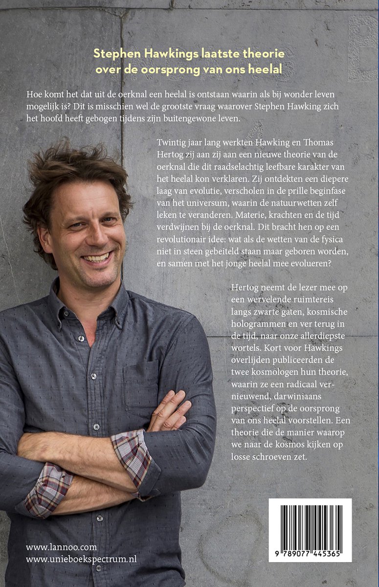 Het ontstaan van de tijd - back cover