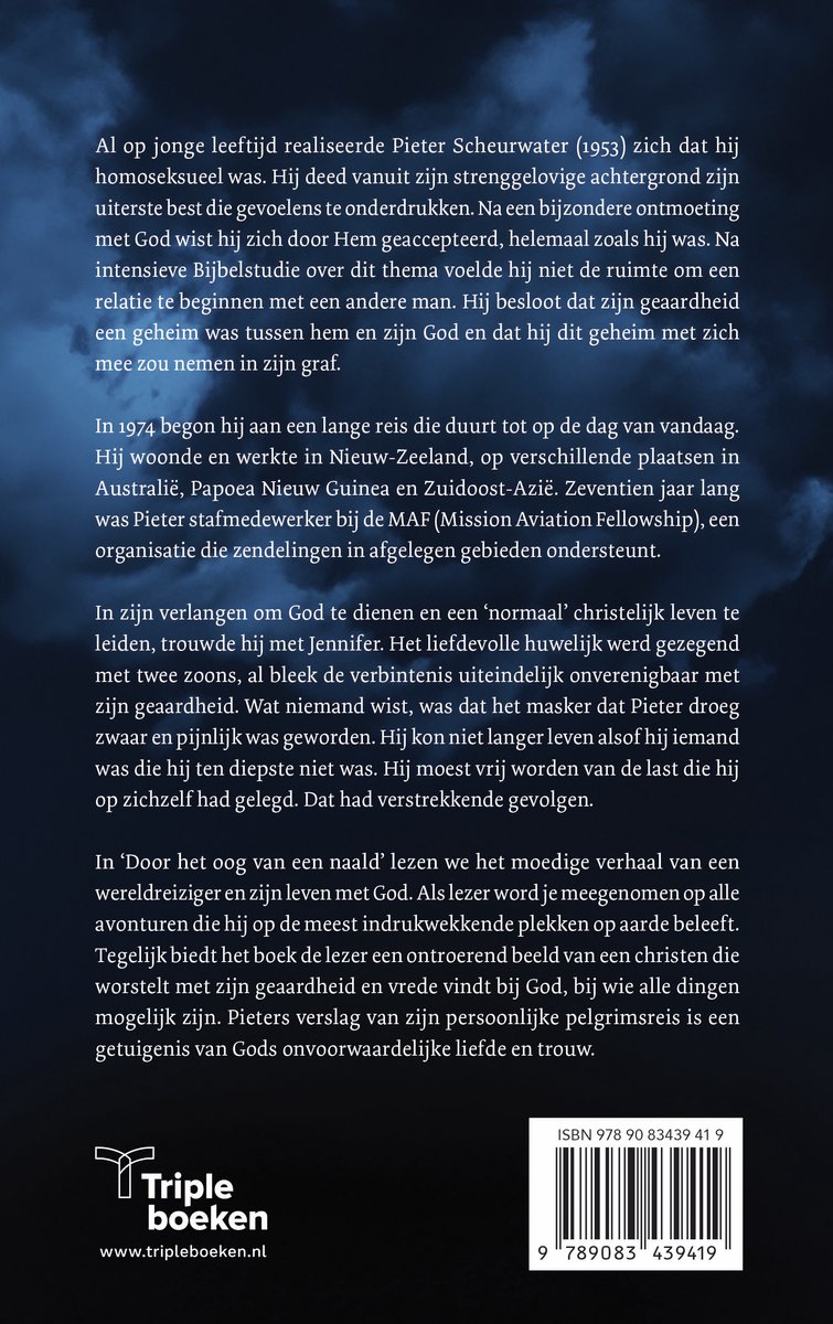 Door het oog van een naald - back cover