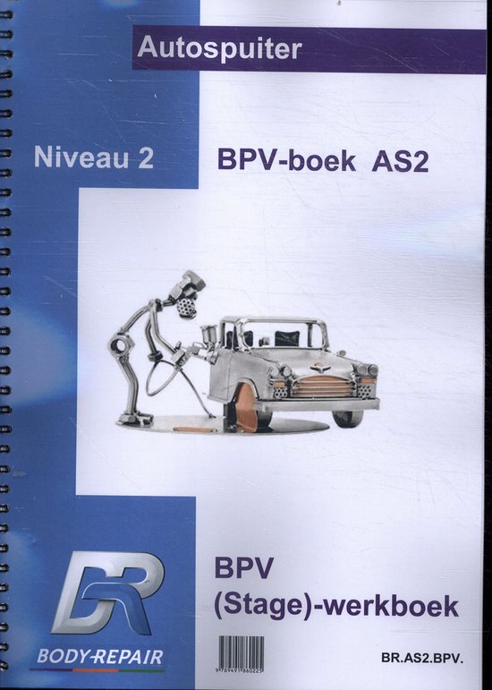 BPV boek autospuiter Niveau 2 stage werkboek - cover