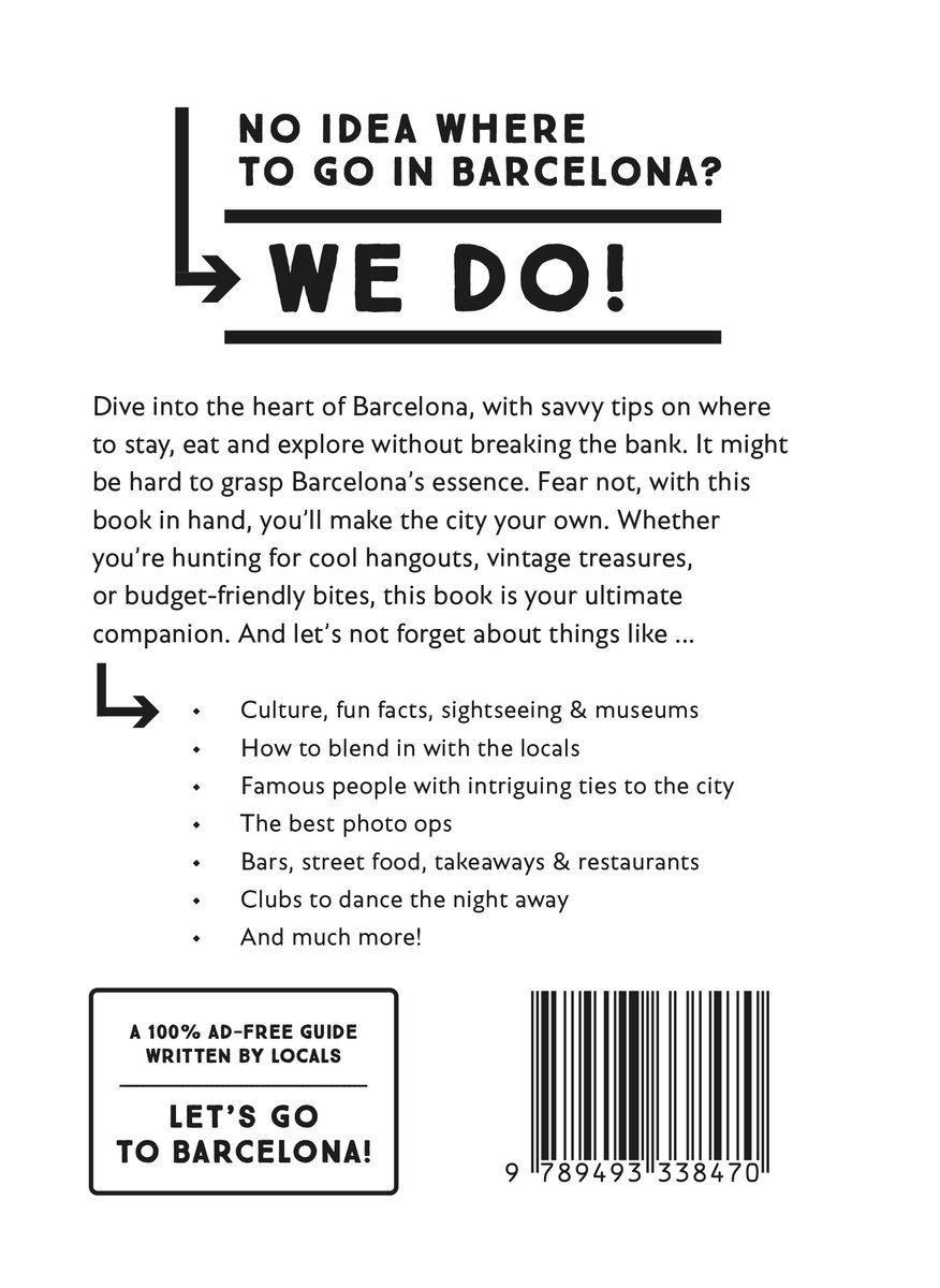 Why Should I Go To Barcelona - back cover