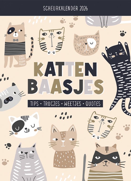 Scheurkalender 2026 Kattenbaasjes