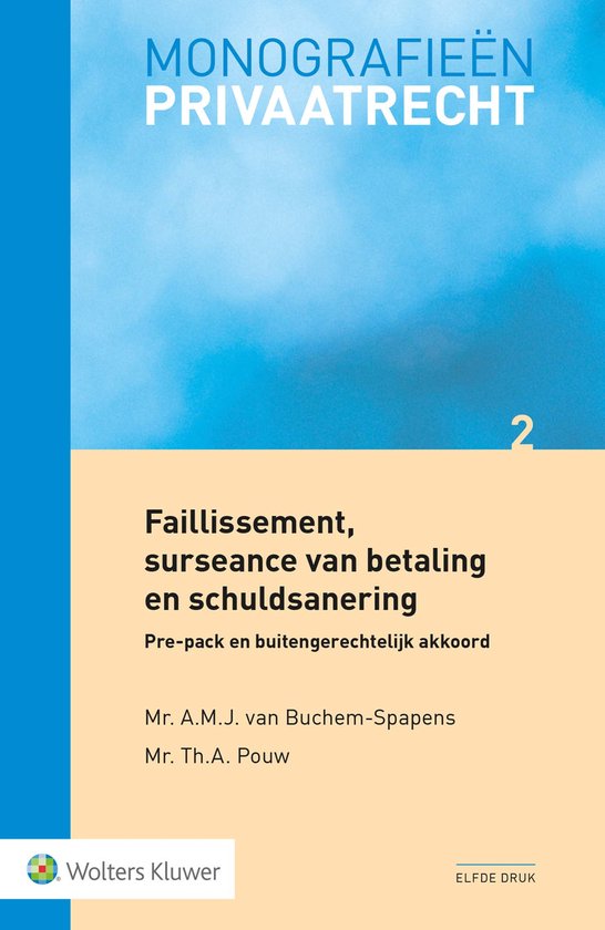 Faillissement, surseance van betaling en schuldsanering - cover