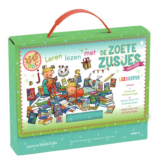 De Zoete Zusjes - Leren lezen met de Zoete Zusjes leeskoffer cadeau voor een kind van 5 jaar