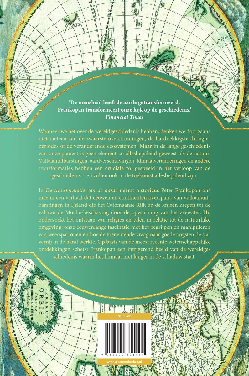 De transformatie van de aarde - back cover