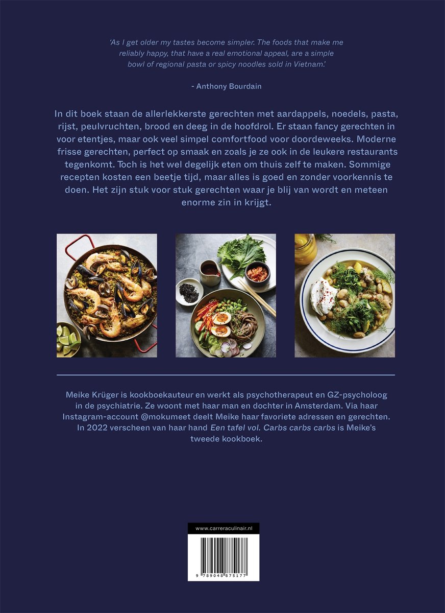 Carbs, carbs, carbs - back cover