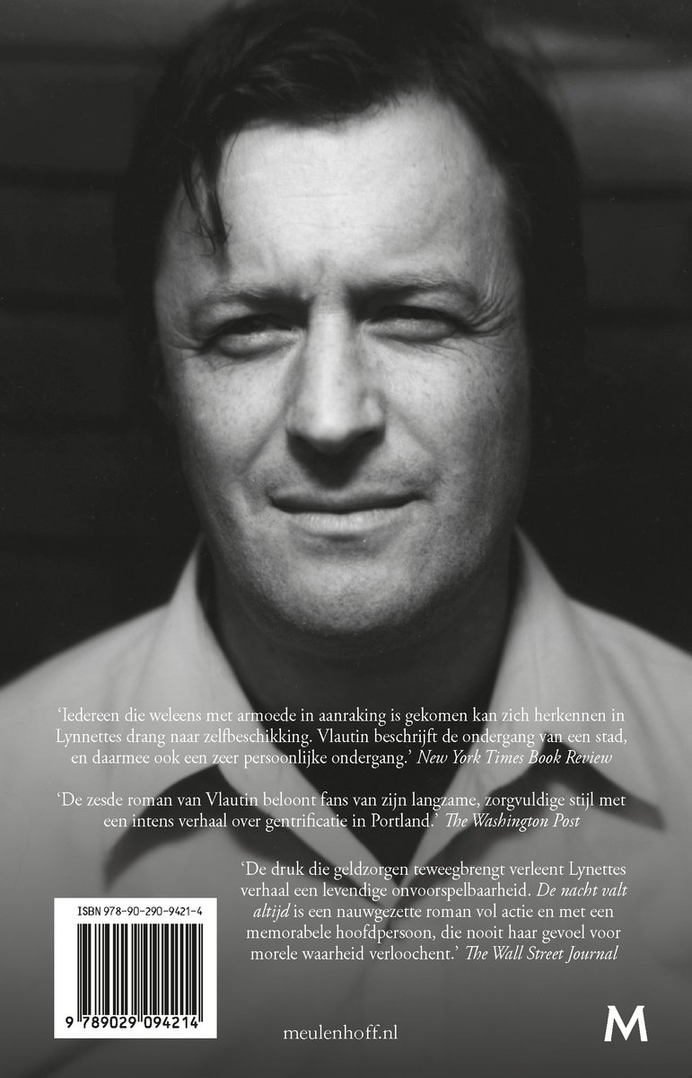 De nacht valt altijd - back cover