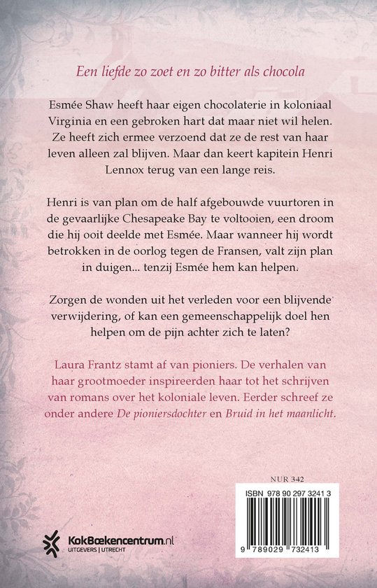 Boekkaften met de titel: Een liefde zo zoet en zo bitter als chocola