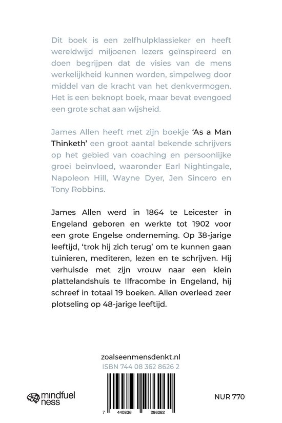 Zoals een mens denkt