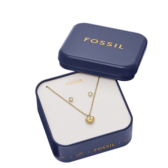 Coffret cadeau de Bijoux pour femme Fossil - Couleur or