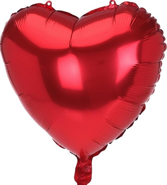 Folie ballon hart rood - OP = OP