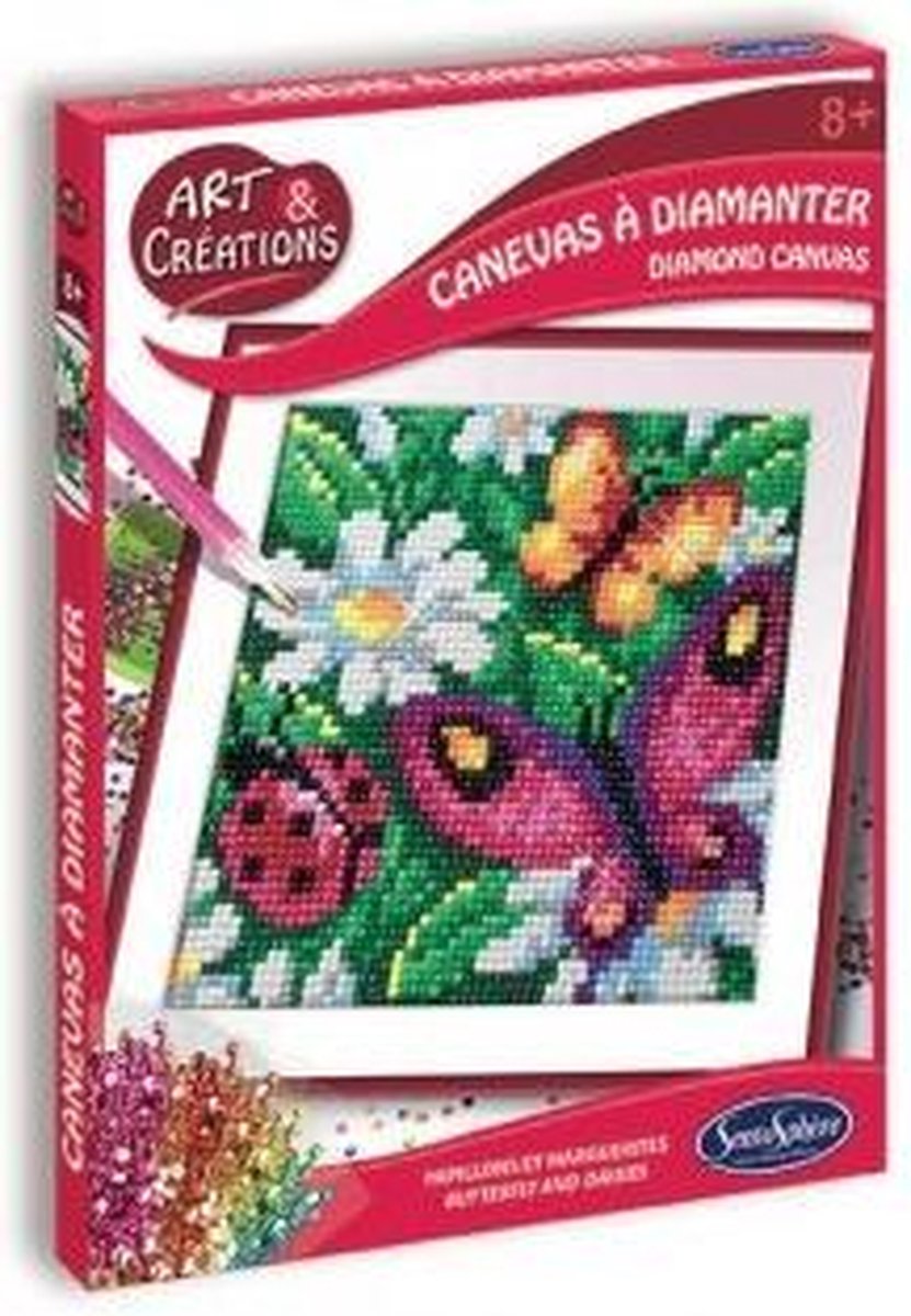 Art & Création - Canevas à Diamanter - Papillons