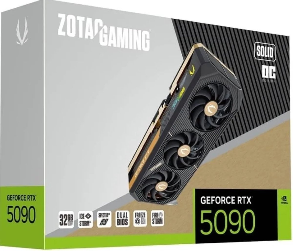 Zotac Gaming Geforce Rtx 5090 Solid Oc - Pcie 5.0 - 1X Hdmi - 3X Displayport videokaart - afbeelding 6