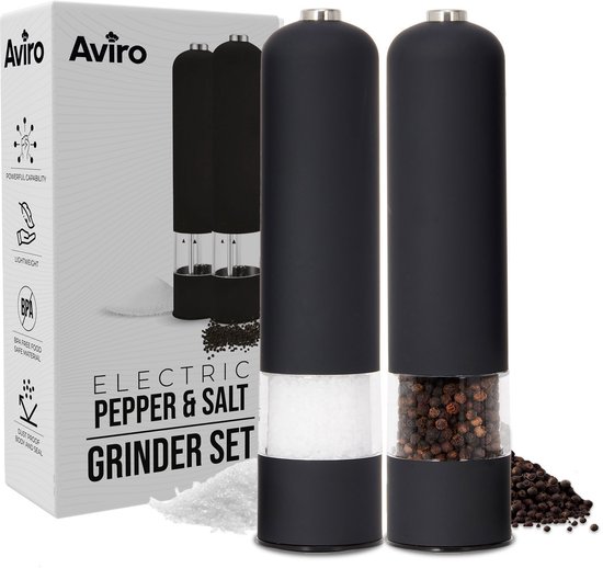 Aviro Elektrische Peper- En Zoutmolen Set