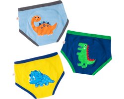 Product: Zoocchini set van 3 oefenbroekjes - Organic katoen - Jurassic Pals - Jongens - 2-3 jaar, van het merk Zoocchini