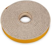Zelfklevend Vilt / 20mm Plakvilt op Rol (4m) - Grijs (gemêleerd) - Breedte: 20mm - Dikte: 4 mm - Lengte: 4 meter