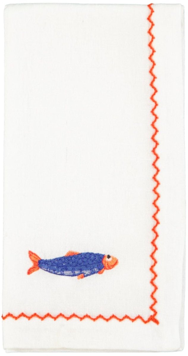 Mariaida Home - Servet Sardine Blue 42x42cm - Servetten