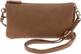 Crossbody Tasje Dames - Schoudertasje van Ecoleer - Camelbruin