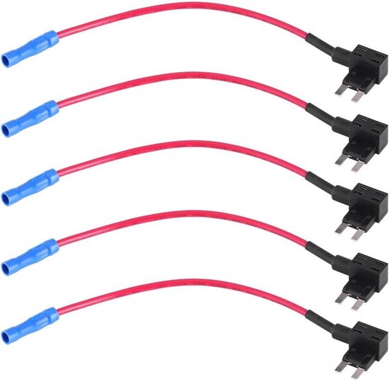 5 stuks zekering kraan adapters 12 V Add-A-circuit tap adapter mes ...
