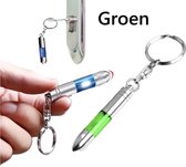 Antistatische Sleutelhanger I Anti Schock I Anti Elektrische Schokken I Kogel Model I Ontlading Statische Elektriciteit I RVS I Groen