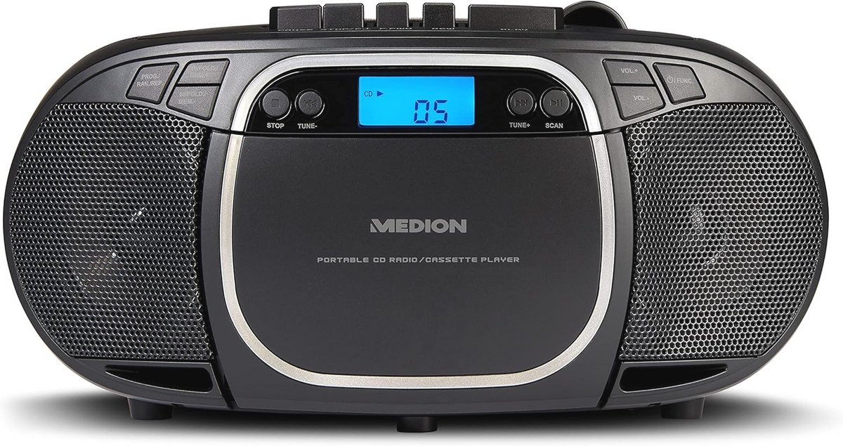 Stereo Sound System met CD/MP3/Cassette en FM Radio - Draagbare Boombox voor Kinderen