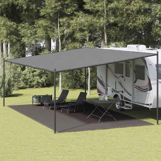 vidaXL - Tenttapijt - 400x600 - cm - antracietkleurig van Vidaxl — afbeelding 3