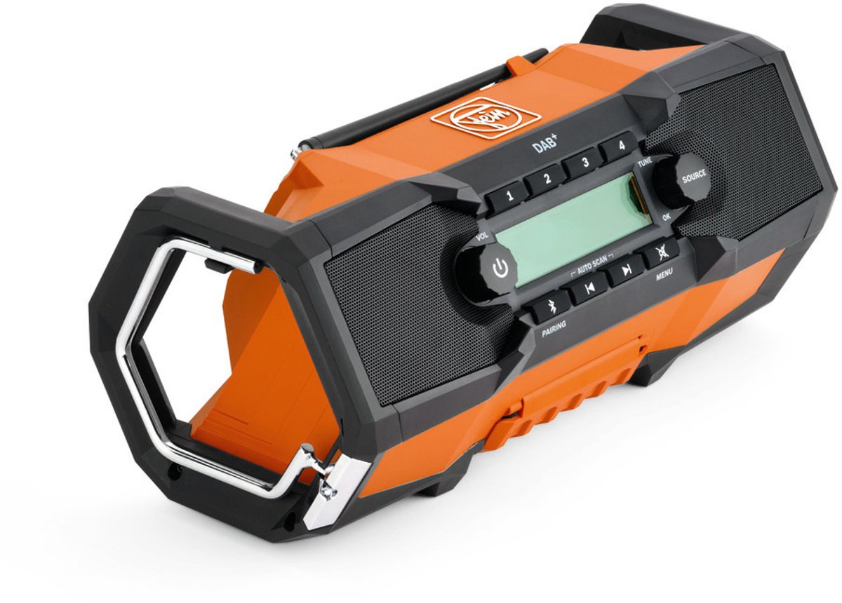 30W RMS, FM/DAB+, Bluetooth, AUX, Li-ion / ProCORE Li-ion, IP54