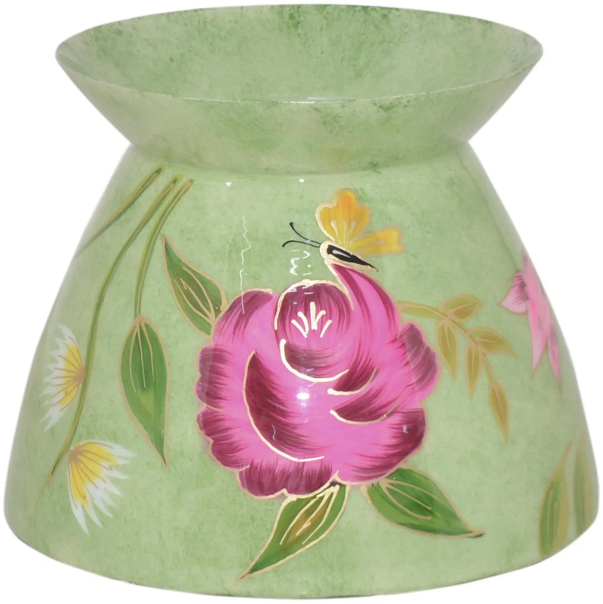 Colmore by Diga Vaas-soft green-enamel IR 19x19x15 cm groen