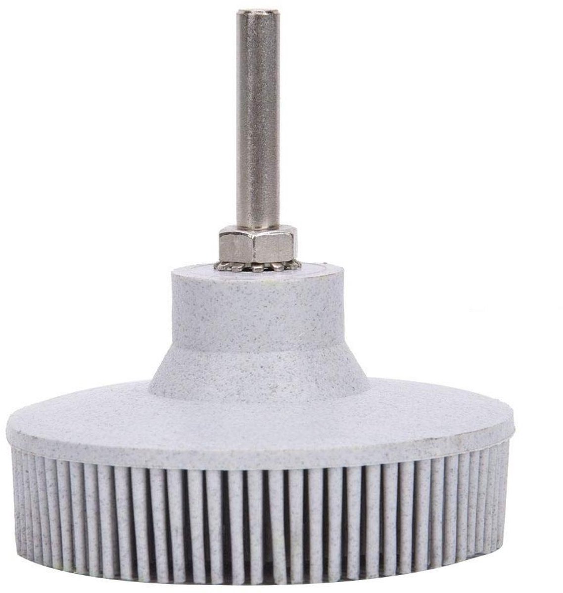 3 inch/75 mm dia-borstelhaar rubberen superieure pads en Emery-schuurmiddelen optioneel type 3 met drijfstang van 63 mm dia-schacht (Wit-120#)