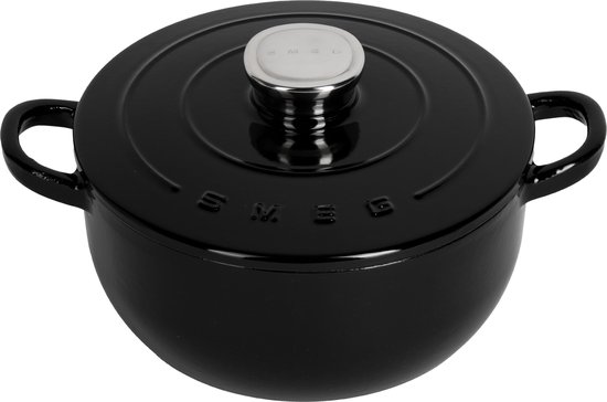 Foto: Smeg braadpan 24 cm 4 2l zwart