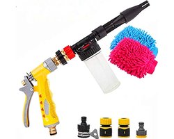 2-in-1 Schuimsproeier - Voor Auto & Motor - Foam Sprayer - Voor Auto Wassen - Schuimlans - Foam Cannon - Schuim Pistool - Snow Foam - Schuim Kanon – Lance - Mondstuk Voor Tuinslang