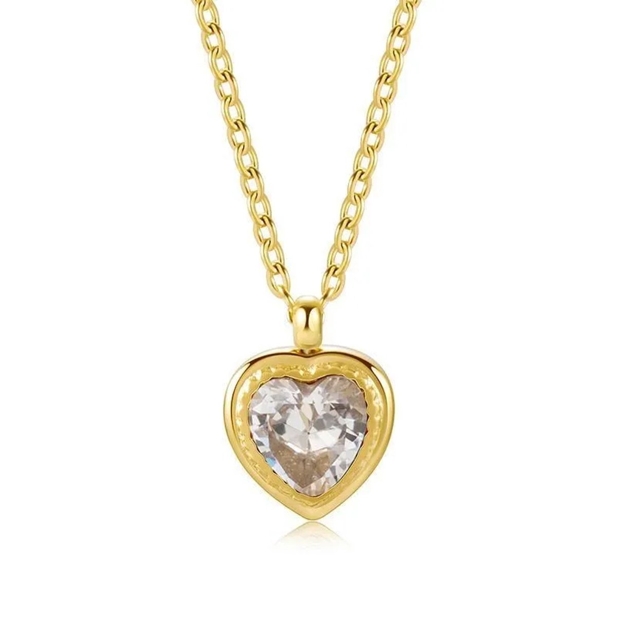 Ketting Si Amor Sieraden NP5508-G Roestvrij Staal Kleur Goud