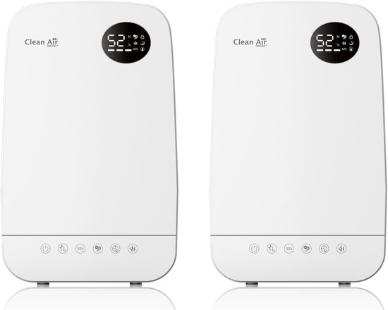 Clean Air Optima® 2 stuks CA-606W - Luchtbevochtiger met Ionisator en Aromatherapie