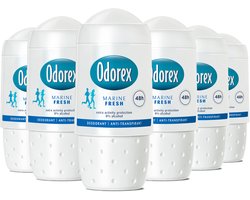 Odorex Marine Fresh Anti-Transpirant Deodorant Roller - 6x 50ml - Voordeelverpakking