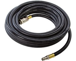 Professionele rubber persluchtslang met snelkoppelingen - 6 x 13 mm ( 10 meter )
