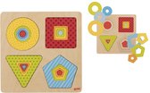 Goki Puzzle warstwowe - 4 ksztaĹ‚ty geometryczne