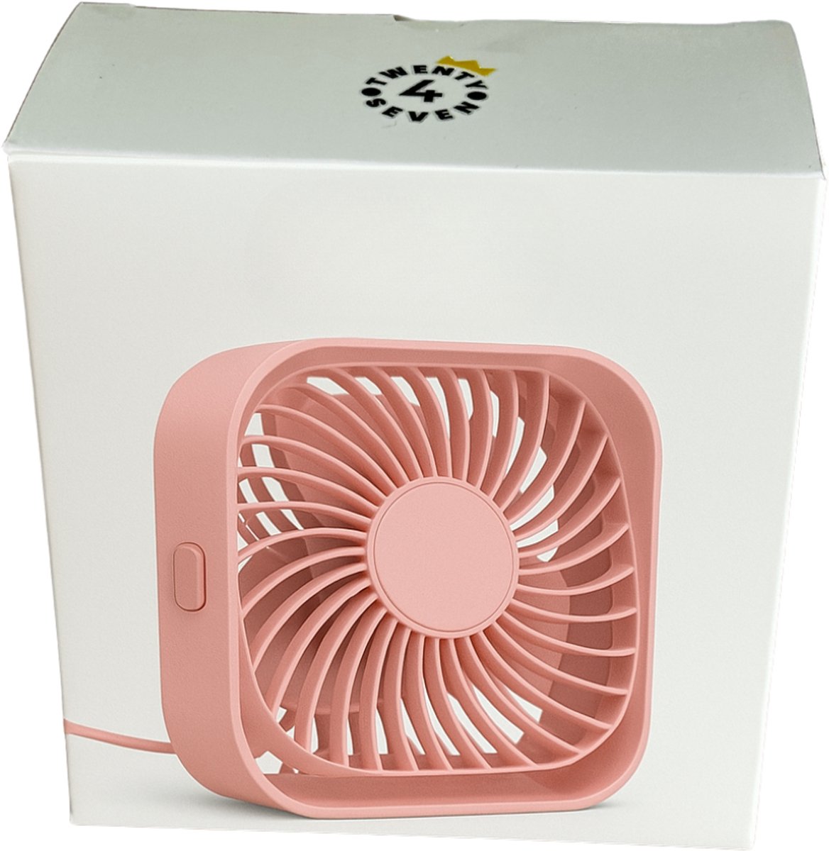Twenty4seven® Mini Tafelventilator - Ventilator Oplaadbaar - Handventilator Roze - Vloerventilator met 3 Standen — afbeelding 4
