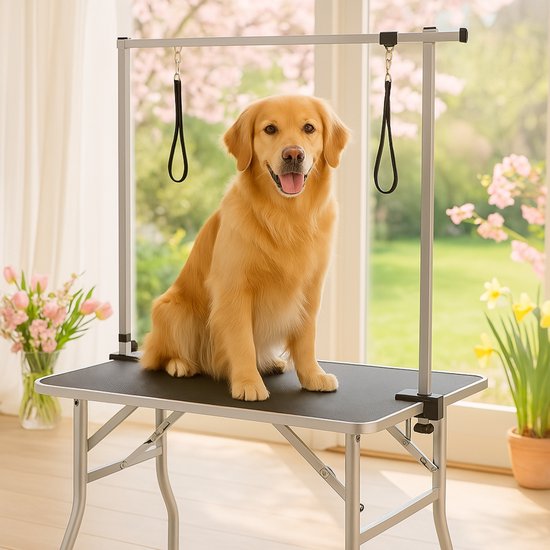 Topmast EazyGroomer Trimtafel - Antislip Werkblad Zwart - Dubbele