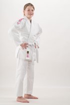 Nihon Judopak Rei Meisjes Wit/roze Maat 150