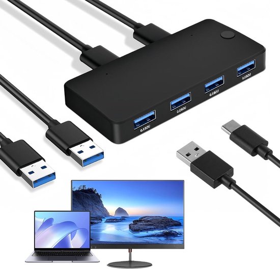 Switch Switchbox Van De Computermonitor: 2 Poort USB 2.0 KVM SVGA VGA Adapter Voor Het Delen Van Toetsenbordmuisprinter Tussen Computers Van 28,44 € | DHgate