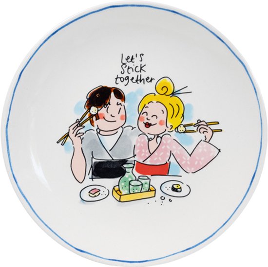 Blond Amsterdam, Sushi: bord 18 cm stick together