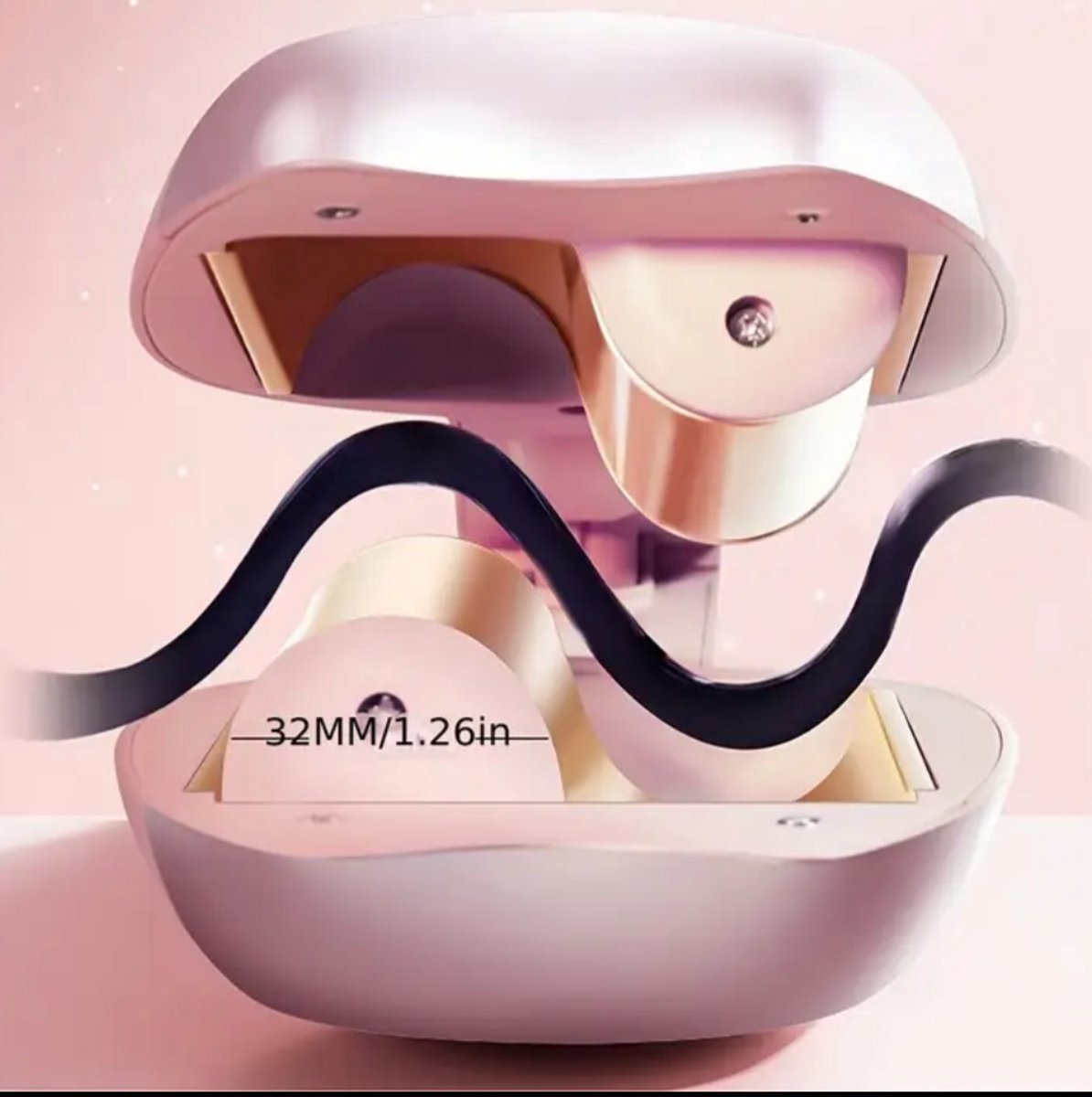 Keramische Krultang - Dubbele Vaten, 5 - afbeelding 2