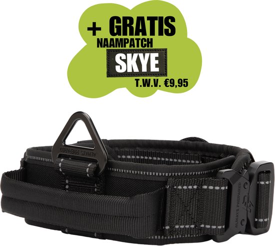Always Prepared® Pro Halsband - Hals 40-75 CM - Hondenhalsband - geschikt voor iedere hondenriem - voor middel en grote honden - One Size - Reflecterend
