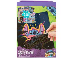 Disney Lilo & Stitch Scratch & Create - krasblok krasboek met pen - 15 kleurplaten - kraskunst - kids 3+