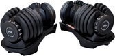 Bol.com PH Fitness Verstelbare Dumbells Set 24KG Zwart - 2 STUKS - Smart Dumbbells - Gewichtenset voor Home Gym - Adjustable Dum... aanbieding