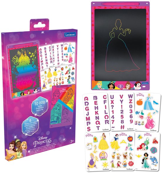 Disney prinses 11’’ meerkleurige leer- en teken-E-ink-tablet met sjablonen van Disney — afbeelding 4