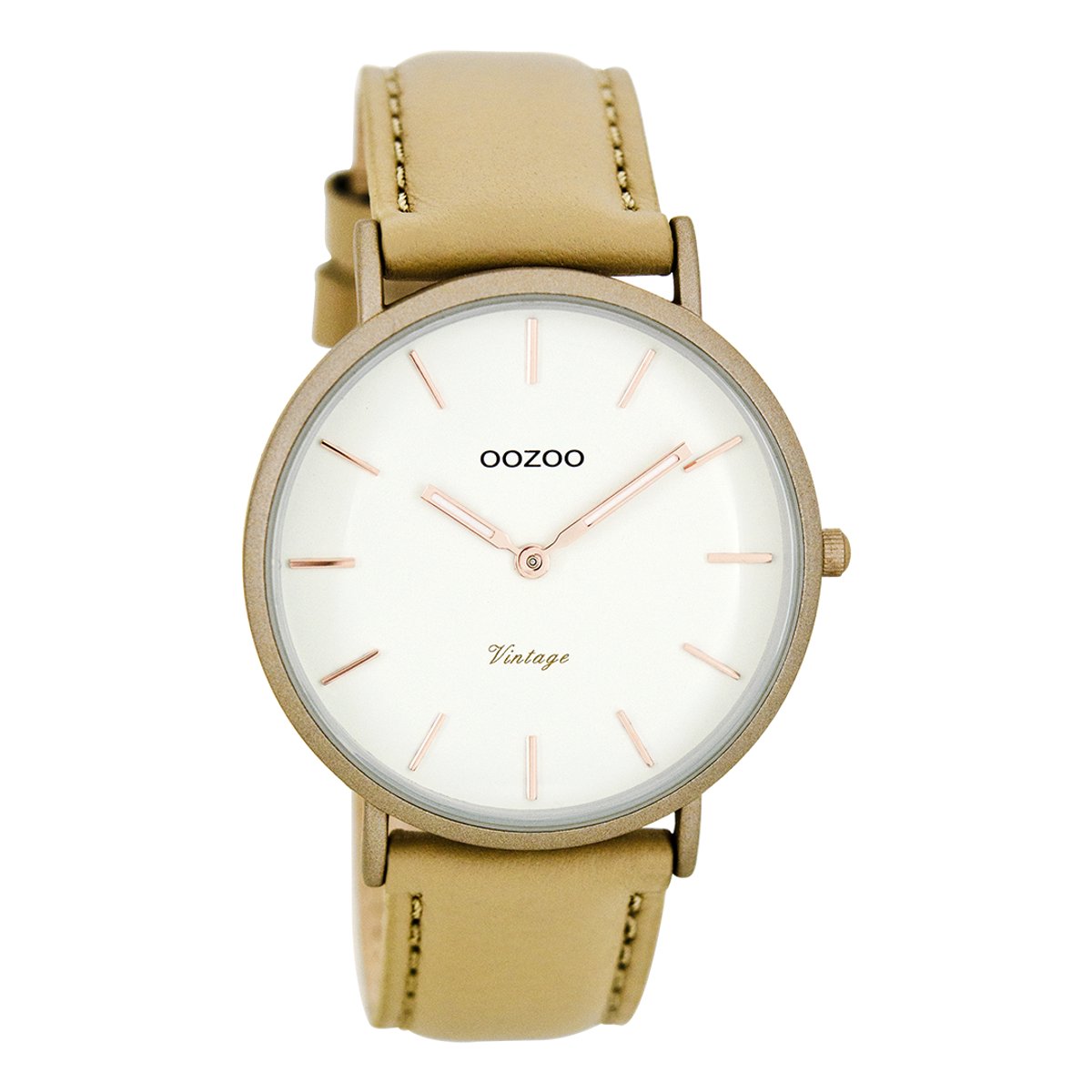 Zand OOZOO horloge met zand leren band - C7735