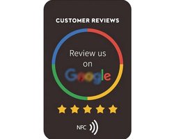 Google NFC Review card - NFC - Tap to phone recensie kaart - Boost je reviews